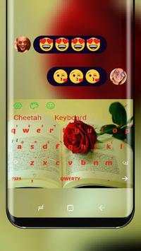 Rose Book Keyboard Love Story Theme screenshot 1