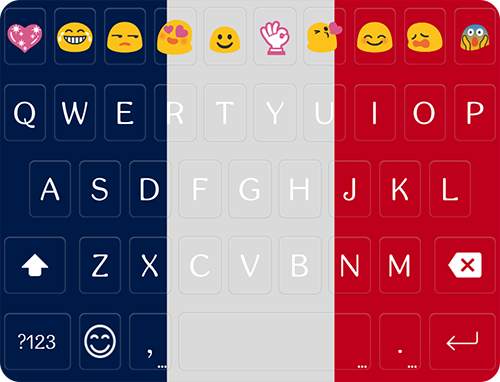 French Emoji Keyboard Theme screenshot 6