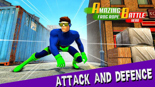 Amazing Rope Frog Battle Hero: Spider Fighter Hero screenshot 4