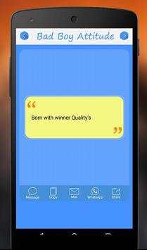 Bad Boy Attitude Status screenshot 4
