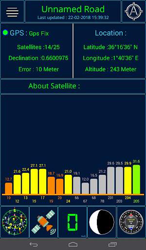 GPS status screenshot 2