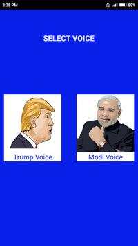 Trump and Modi  voice changer free sound effects screenshot 2