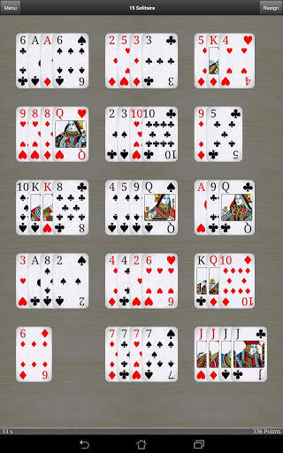 15 Solitaire Free screenshot 10