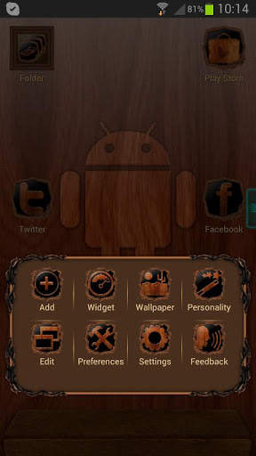 Next Launcher Wood Theme screenshot 4