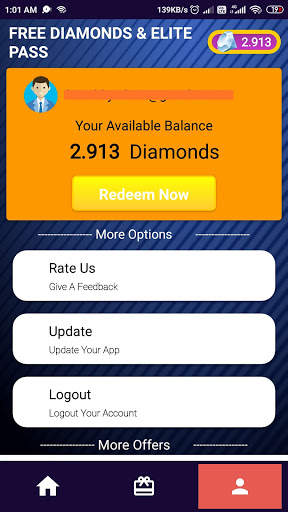 Free Diamonds and Elite Pass App screenshot 1
