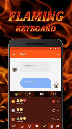 Flaming Fire Keyboard Theme & Emoji Keyboard🔥 screenshot 3