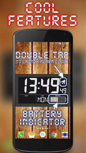 Battery Saving Digital Clocks Live Wallpaper screenshot 2