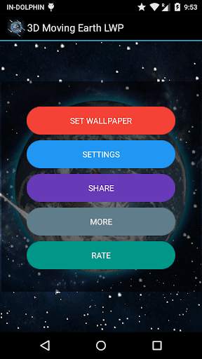 3D Earth Live Wallpaper screenshot 1