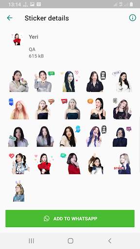 Red Velvet WAStickerApps KPOP Idol for Whatsapp screenshot 5