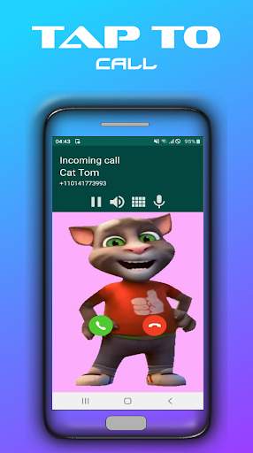 Incoming Call from Tom's Talking Fake Video Call screenshot 2