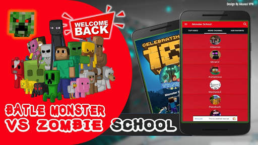 Battle Monster vs Zombie School Video screenshot 3