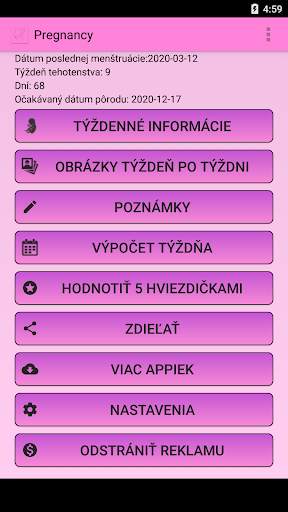 Tehotenstvo týždeň po týždni screenshot 1