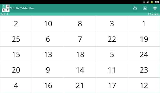 Schulte Tables screenshot 6
