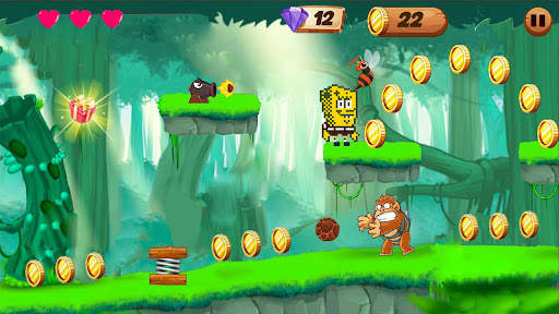 Sponge Adventure Jungle Dash скриншот 4
