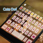Cute Owl Eva Keyboard -Gif Diy icon
