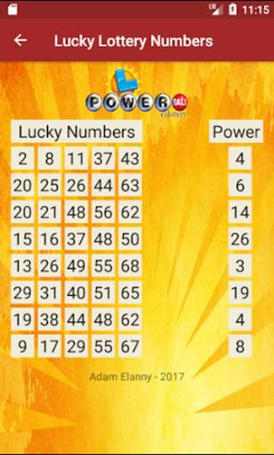 Lucky Lottery Numbers screenshot 2