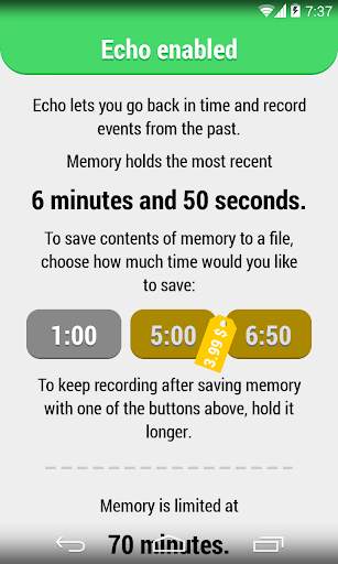 Echo: Time Travelling Recorder screenshot 1