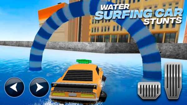 Water Surfing Car Stunts screenshot 2
