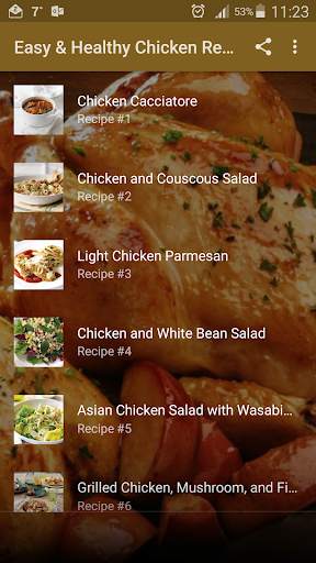 Easy & Healthy Chicken Recipes screenshot 1