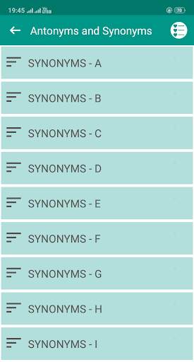 Antonyms and synonyms in Hindi and English meaning screenshot 3