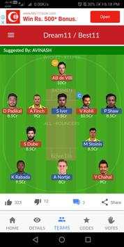 F11 Expert - Winning Fantasy Cricket Dream Teams screenshot 4
