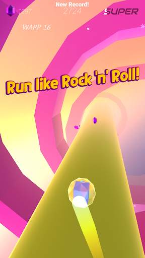 Warp and Roll: Offline space running game screenshot 1