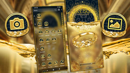 Golden Ring Launcher Theme screenshot 3