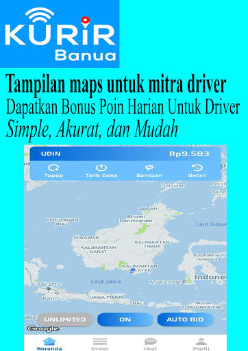Driver Banua-Aplikasi Mitra Ojek & Mobil Banua screenshot 3
