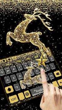 Shiny Star Gold Reindeer Keyboard screenshot 2