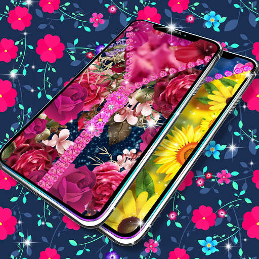 Flower lock screen zipper screenshot 4