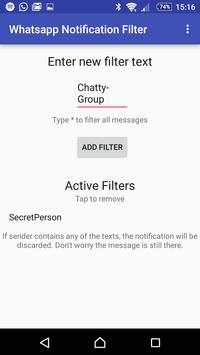Filter for Whatsapp Notifs screenshot 4