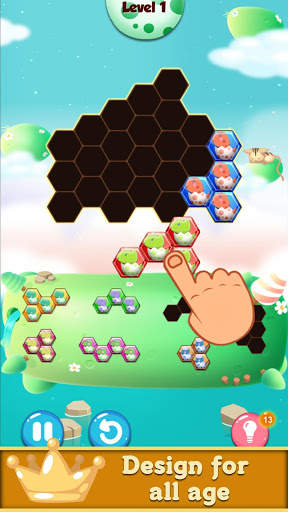 Dinosaur Hexa Puzzle Game : Dinosaur puzzles game screenshot 4