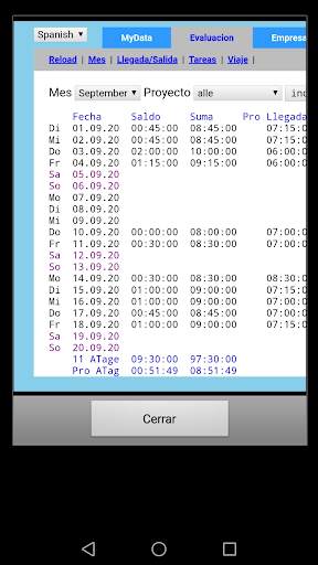 Saza: Control hora GPS empresa screenshot 7