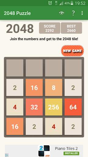 2048 Puzzle Game Numbers screenshot 1