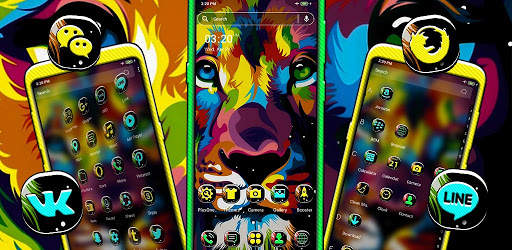Colorful Lion Launcher Theme screenshot 5