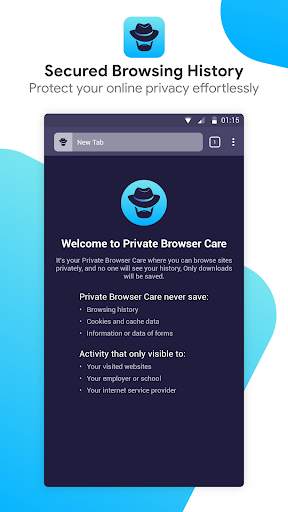 Private Browser Care : Hide your browsing history screenshot 2