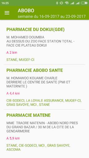 Pharmacy CI - Pharmacies de garde Côte d'Ivoire screenshot 5