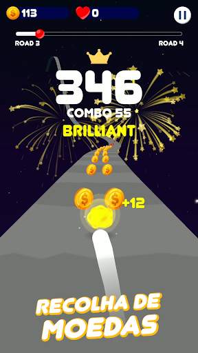 Estrada Espacial: Jogo da bola colorida screenshot 5
