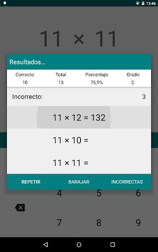 Multiplicación Memorizador screenshot 3