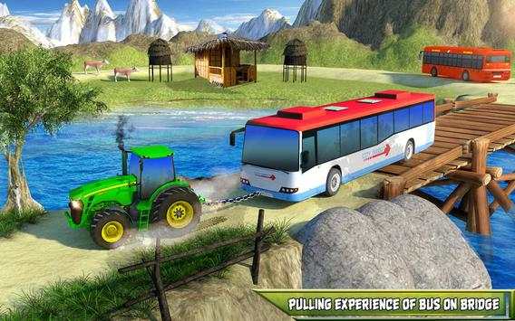 Tow Tractor Games 2018: Rescue Bus Pulling Game screenshot 1