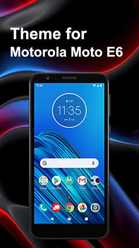 Launcher theme for Motorola Moto E6 screenshot 1