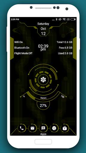 Innovational Launcher 2019 - hi-tech theme screenshot 7