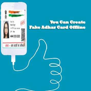 Fake Aadhar Card for India screenshot 1
