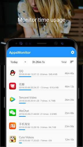 AppsMonitor -  Monitor app time and traffic usage 2 تصوير الشاشة
