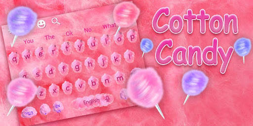 Sweet Cotton Candy Keyboard Theme screenshot 4