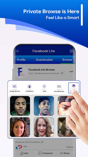 Lite for Facebook lite - lite for messenger screenshot 3