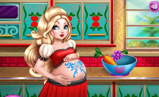 Apple Princess Pregnant Check-Up Newbaby Born Game screenshot 3