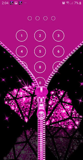 Diamond Zipper Lock Screen screenshot 4