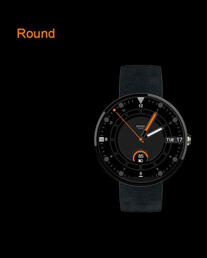 Orange Point Free Watch Face screenshot 1