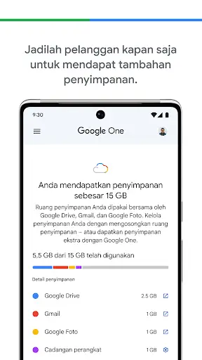 Google One screenshot 3